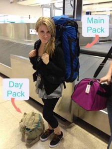 You need both a main pack and a day pack when traveling