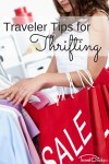 Traveler tips for thrifting - cheap backpacks and luggage