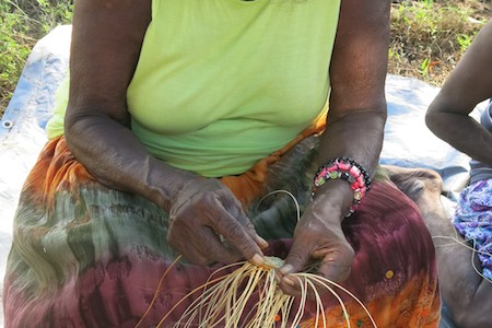Cassie De Colling aboriginal photography basket weaving in Peppimentari and Darwin Australia on Travel Chicks