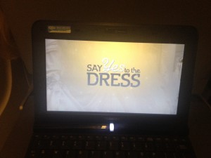 watching say yes to the dress to overcome fear of flying