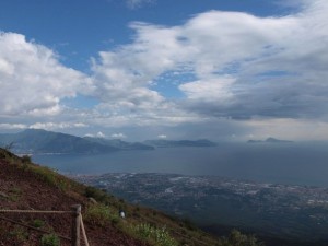 View from the top of Vesuvius