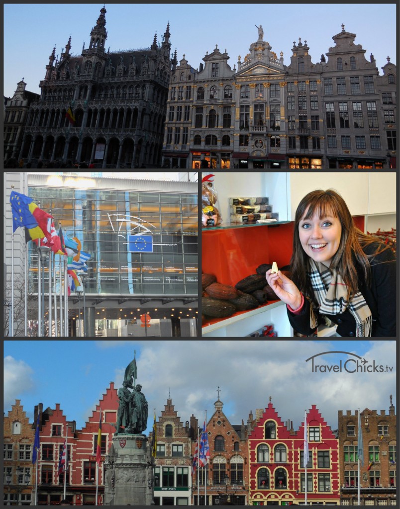 Grand place, European Parliament, Bruges market square