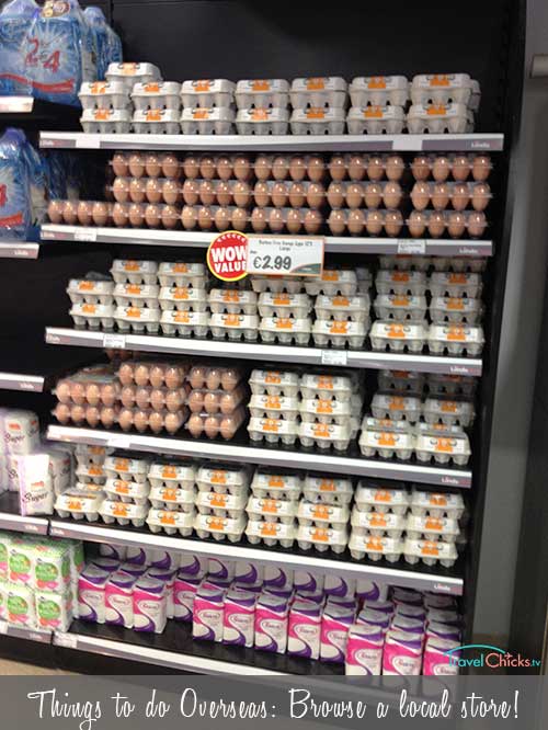 Unrefrigerated eggs in Ireland store
