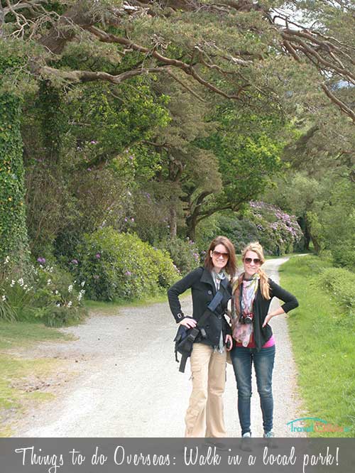 taking a walk in Killarney National Park in Ireland