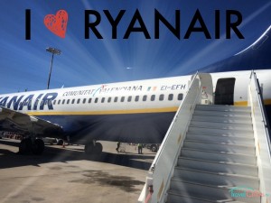 Plane with boarding Trolley. 