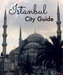 The blue mosque with "Istanbul City Guide" as the caption