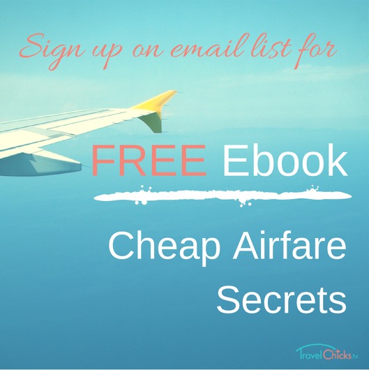 Free ebook - Cheap Airfare Secrets - with email signup