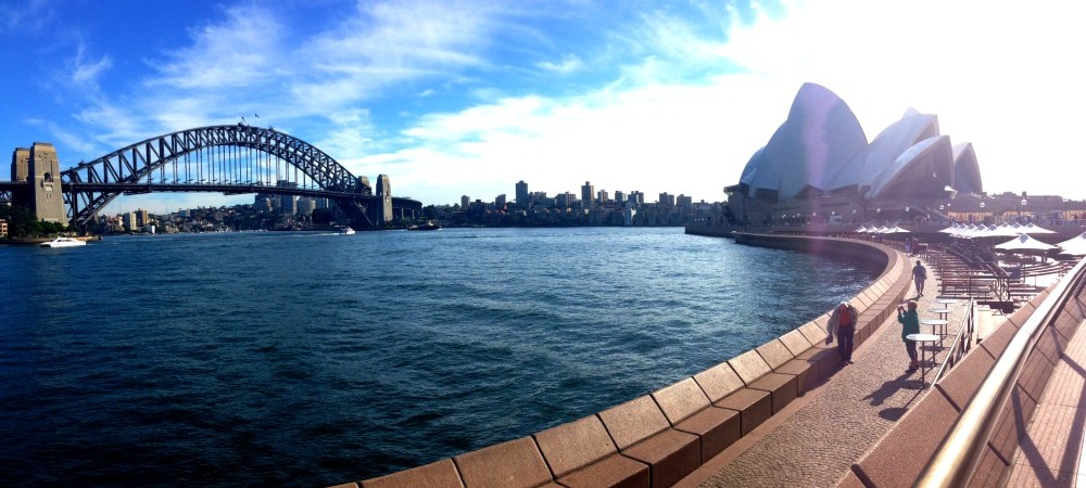 Sydney Harbour Bridge and Sydney Opera House in Australia