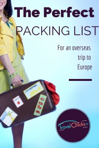 The perfect packing list