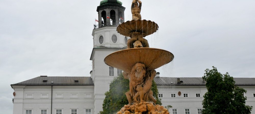 Fountain at the Salzburg Cathedral