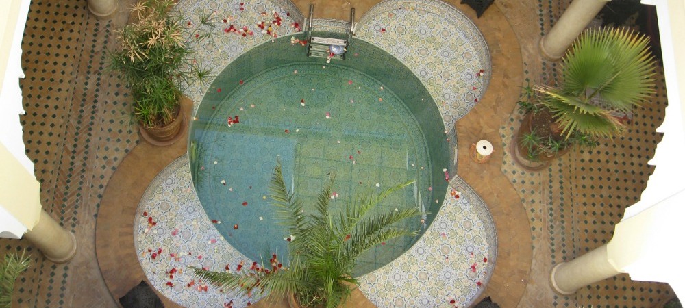 A typical riad plunge pool