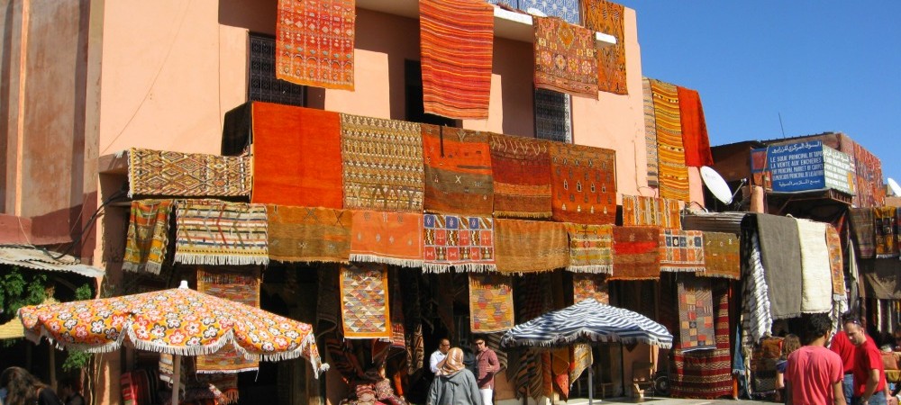 A street market in Marrakech, The red city