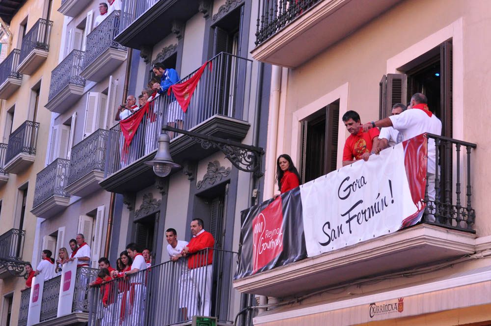 Pamplona, Spain, during the running of the bulls